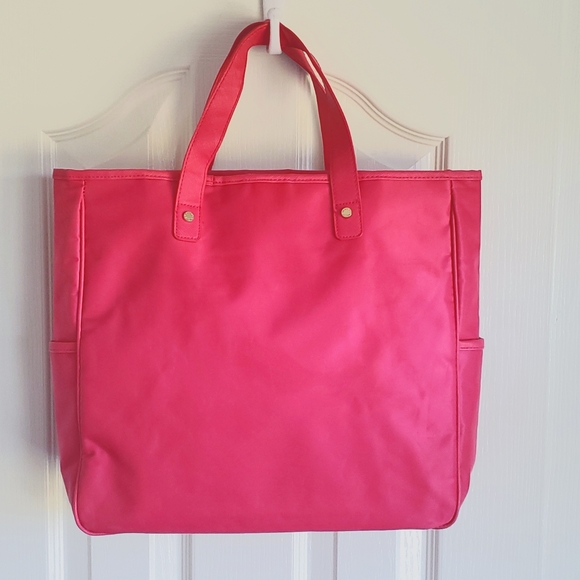 Victoria Secret "The Sexiest On Earth" Pretty Pink Large Vinyl Tote Bag - Picture 4 of 14